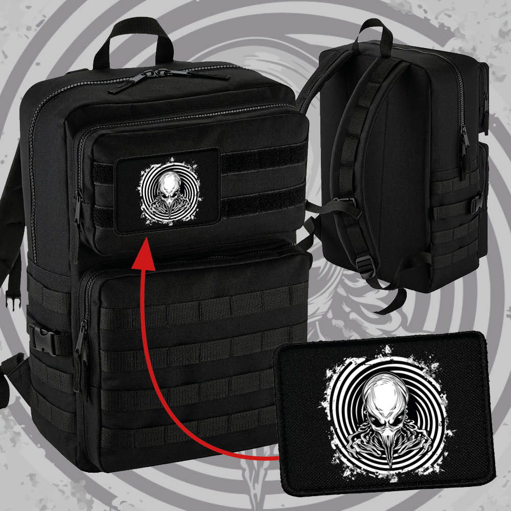 Batoh s vyměnitelnými patchemi -25L